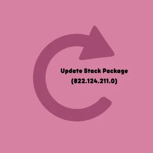 Update Stack Package (822.124.211.0) Paketini güncelleyin