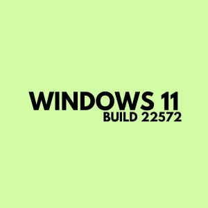 Windows 11 Build 22572