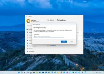 Windows 11’de yeni ürün anahtarı değiştir iletişim kutusu nasıl etkinleştirilir.
