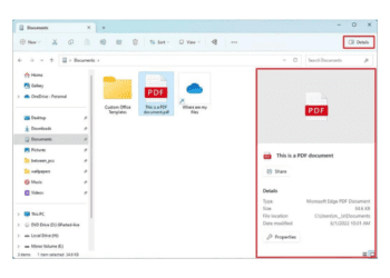 Windows 11’de Dosya Gezgini’ne Yeni Ayrıntılar Bölmesi ve Sekme Sürükleme Özelliği Geliyor