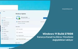 Windows 11 için 27808 derlemesi Kanarya Kanalı’na Görev Yöneticisi değişiklikleri ekliyor