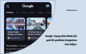 Google, Yapay Zeka Modu için yeni bir yenileme kısayolunu test ediyor.