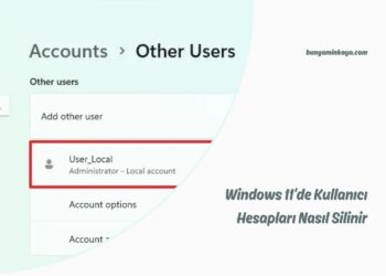 Windows 11’de Kullanıcı Hesapları Nasıl Silinir