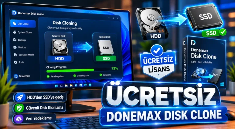 Donemax Disk Clone Ücretsiz Lisans Nasıl Alınır?