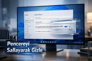 Windows 11 Pencere Başlığını Sallama Nasıl Açılır?