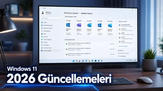Windows 11 2026 Güncellemeleri: Aylık Yenilikler