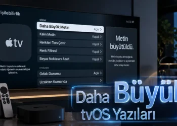 Apple TV 4K Büyük Metin Özelliği