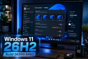 Windows 11 26H2 Build 26300.8493 Yenilikleri