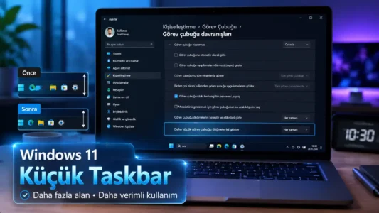 Windows 11 Küçük Taskbar Özelliği Geri Döndü