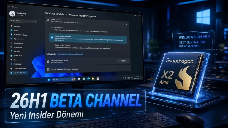 Windows 11 26H1 Beta Channel Kullanıma Açıldı