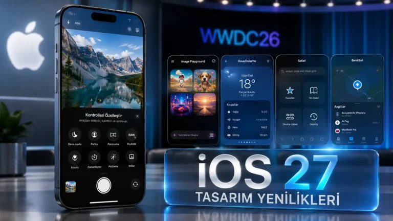 iOS 27 Tasarım Değişiklikleriyle Yerleşik Uygulamaları Yenileyebilir