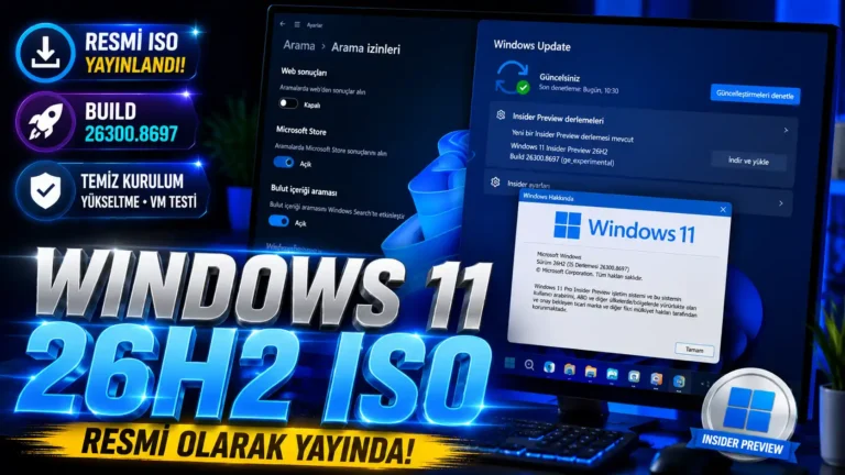 Windows 11 26H2 ISO Yayımlandı: Resmi Microsoft İndirme Rehberi