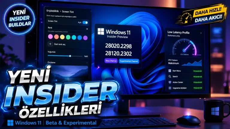 Windows 11 Build 28020.2298 ile Gelen Yenilikler