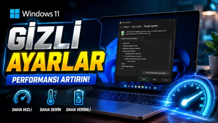 Windows 11 İşlemci Performansı Nasıl Artırılır?