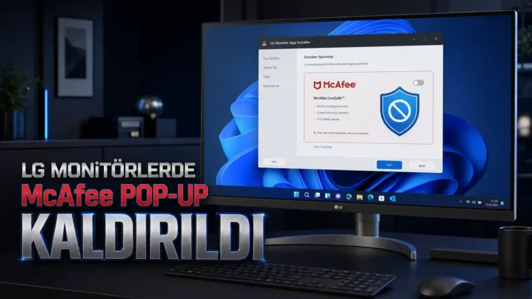 LG Monitor App Installer: McAfee Teklifi Kaldırıldı