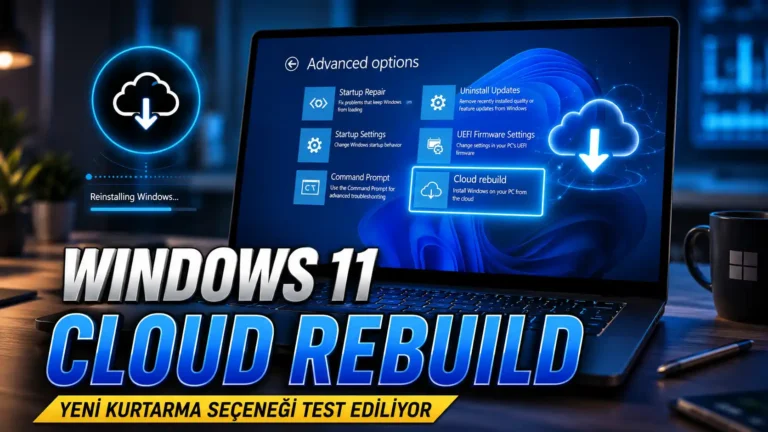 Windows 11 Cloud Rebuild Özelliği Test Ediliyor