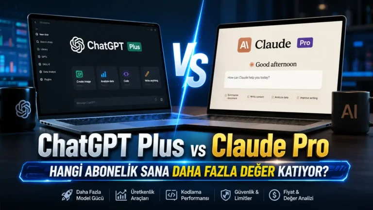 ChatGPT Plus vs Claude Pro: Hangisi Daha Mantıklı?