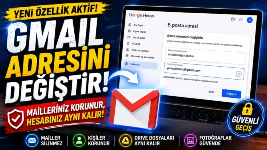 gmail-adresi-degistirme